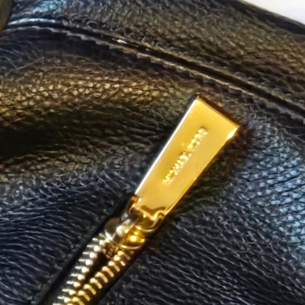 Michael Kors Black Pebbled Leather Hobo Bag Gold Hardware Large - Picture 12 of 14